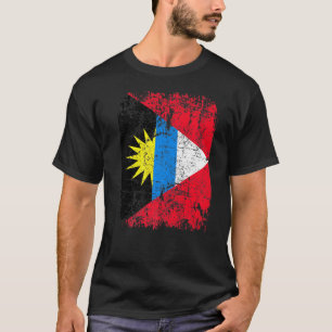 Antigua und Barbuda Flagge Vintage abgenutzt T-Shirt