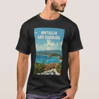 Antigua und Barbuda Illustration Art Retro