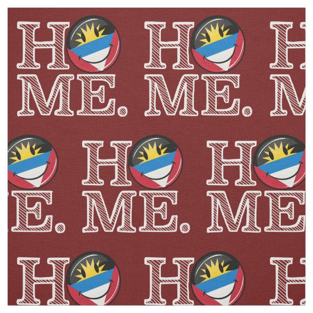 Antigua und Barbuda-lächelnder FlaggeHousewarming Stoff (Muster)