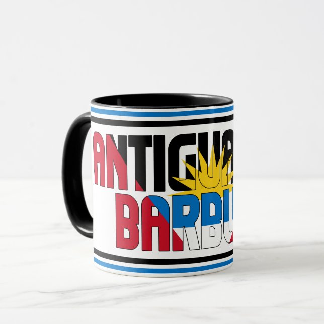 Antigua und Barbuda National Flag Patriotischer Ka Tasse (Vorderseite Links)