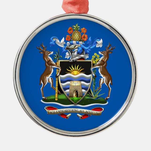 Antigua und Barbuda Ornament Aus Metall (Vorne)