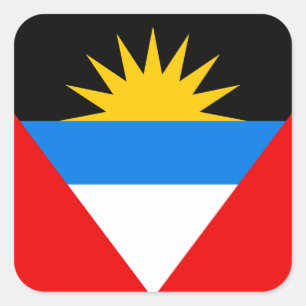 Antigua und Barbuda Quadratischer Aufkleber