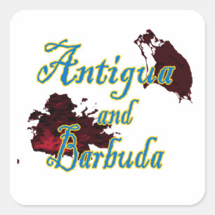 Antigua und Barbuda Quadratischer Aufkleber