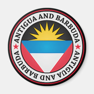 Antigua und Barbuda-RundEmblem Magnet