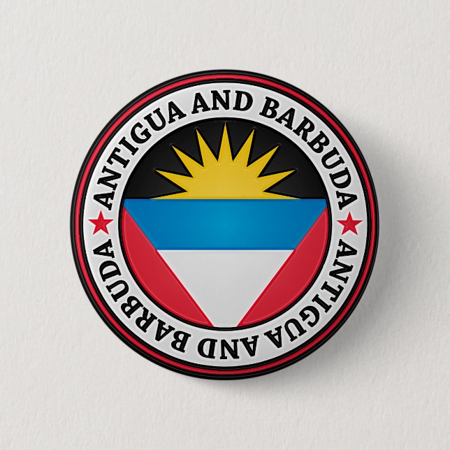 Antigua und Barbuda-rundes Emblem Button (Vorderseite)