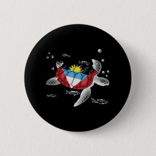 Antigua und Barbuda Turtle Button