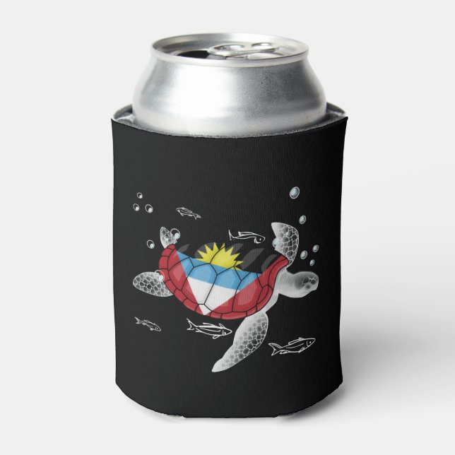 Antigua und Barbuda Turtle Dosenkühler (Kanne Vorderseite)