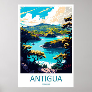 Antigua Vintage Reise Nationaler Skiplakat Park Poster