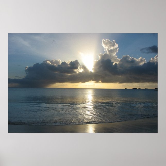 Antiguaner Sonnenuntergang Poster (Vorne)