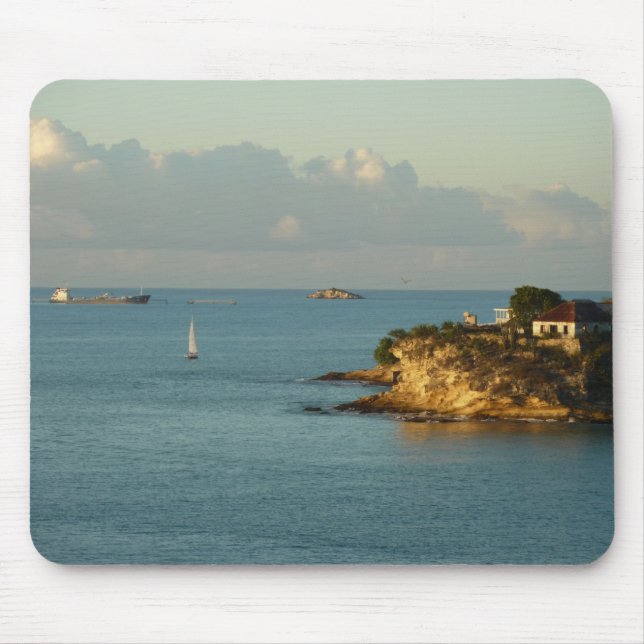 Antiguanische Küste Schöne Insel Seascape Mousepad (Vorne)