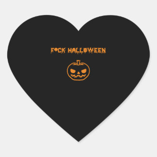 AntiHalloween-Kürbis-Jack-o'-Laterne Herz-Aufkleber