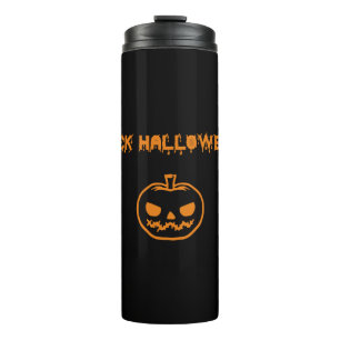 AntiHalloween-Kürbis-Jack-o'-Laterne Thermosbecher
