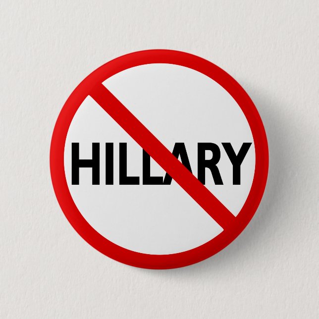 AntiHillary Button (Vorderseite)