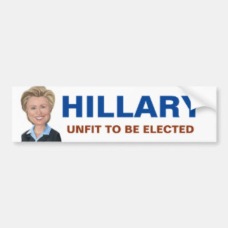 AntiHillary Clinton Autoaufkleber