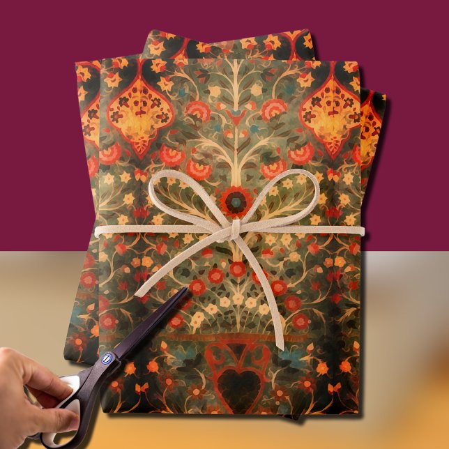 Antiindische Textilgestaltung Geschenkpapier Set (Von Creator hochgeladen)