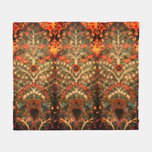 Antiindisches Textildesign Fleecedecke