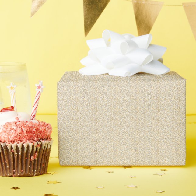Antik 1940er Jahre Mustard Berry & Leaf Geschenkpapier (Geburtstagsparty)