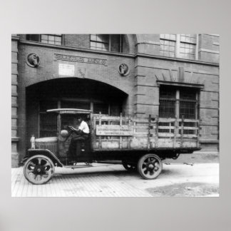 Antik-Bierwagen, 1920er Poster