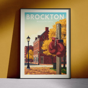 Antik Brockton Massachusetts Poster