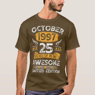 Antik Im Oktober 1997 hergestellt 25 Jahre altes G T-Shirt