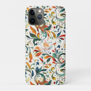 Antik inspiriertes, farbenfrohes Paisley-Blattmust Case-Mate iPhone Hülle
