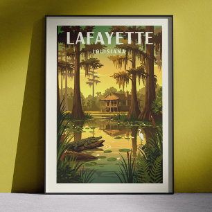 Antik Lafayette Louisiana Poster