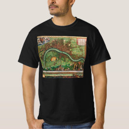 Antik London Street Map von Johannes de Ram, 1689 T-Shirt