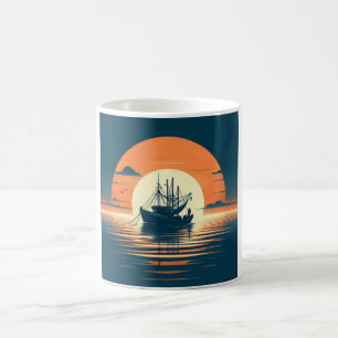 Antik/Maritim Garnelen/Fischerei Kaffeetasse