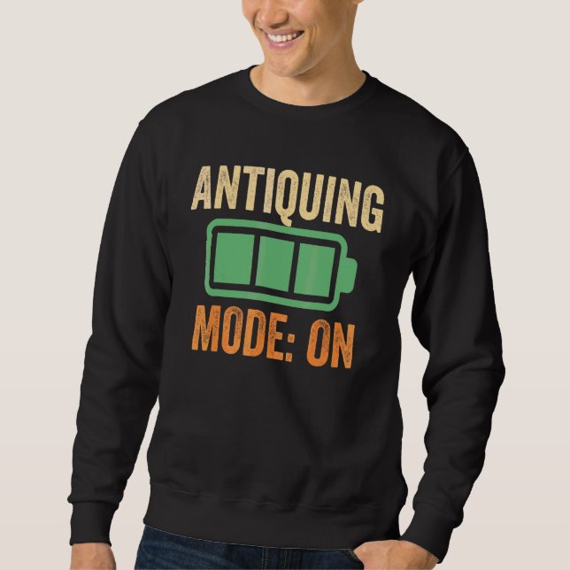Antik-Modus bei Batterie-Design Sweatshirt (Vorderseite)