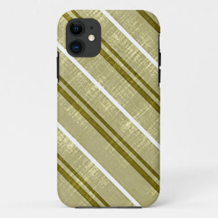 Antik-Oliv mit weißen Streifenmuster Case-Mate iPhone Hülle