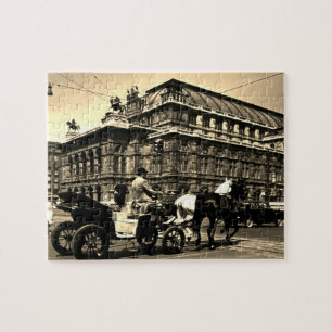 Antik Österreich Wien Fiaker Staatsoper Oper Puzzle