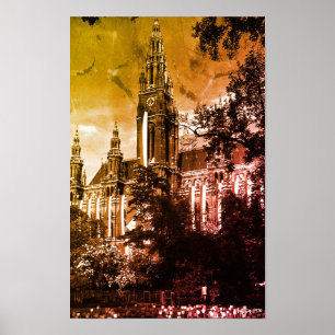 Antik Österreich Wien Rathaus Rathaus Poster