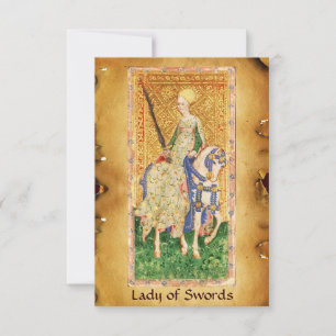 ANTIK-RENAISSANCE-TAROT / DAMEN DER SCHWERTER ANKÜNDIGUNG