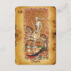 ANTIK RENAISSANCE TAROTKARTEN 13 / TOD ANKÜNDIGUNG