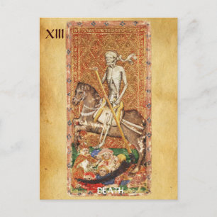ANTIK RENAISSANCE TAROTKARTEN 13 / TOD POSTKARTE