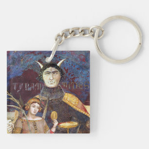 ANTIK RENAISSANCE TAROTS,DER TEUFEL,STOLZ,HOCHMUT SCHLÜSSELANHÄNGER