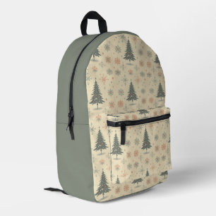 Antik/Rustikal Weihnachten/Winter Bedruckter Rucksack