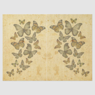Antik-rustikaler Schmetterling Schmetterlinge Seidenpapier