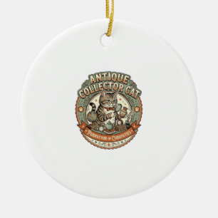 Antik-Sammler-Katze Antik-Sammler-Katze Vintag Keramik Ornament