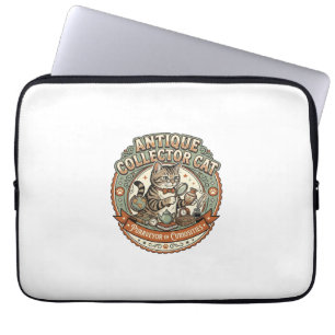 Antik-Sammler-Katze Antik-Sammler-Katze Vintage Laptopschutzhülle