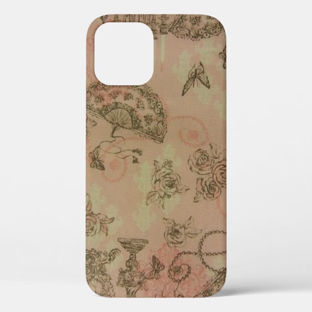 Antik Spitzenfans & Rose Case-Mate Samsung Galaxy iPhone Hülle (Rückseite)