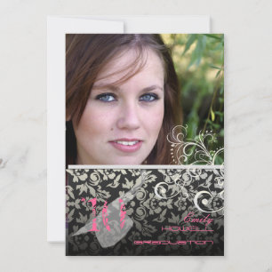 Antik/Strudel/Damask/Examens Einladung