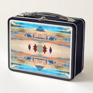 Antik USA Alaska Mendenhall Gletscher Juneau Metall Brotdose