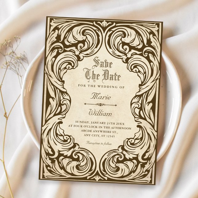 Antik verziert  save the date (Von Creator hochgeladen)