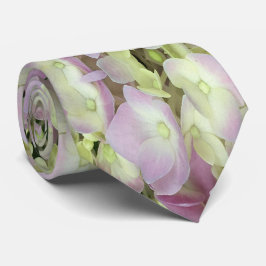 Antik Weiß und Dusty Pink Hydrangea Petals Krawatte