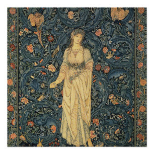 Antik William Morris Flora Poster