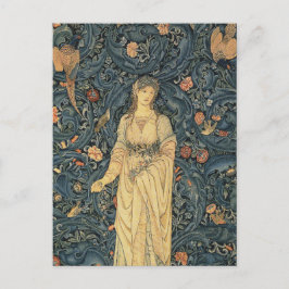 Antik William Morris Flora Postkarte