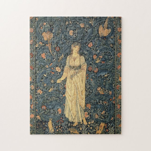 Antik William Morris Flora Puzzle (Vertikal)