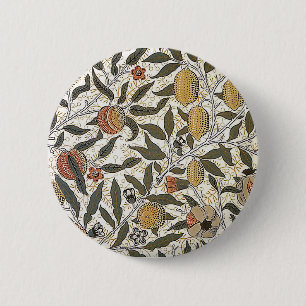 Antik William Morris Granatapfel Button