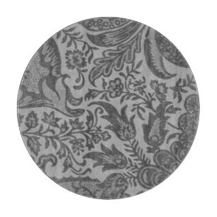 Antik William Morris Grau Botanisch Schneidebrett